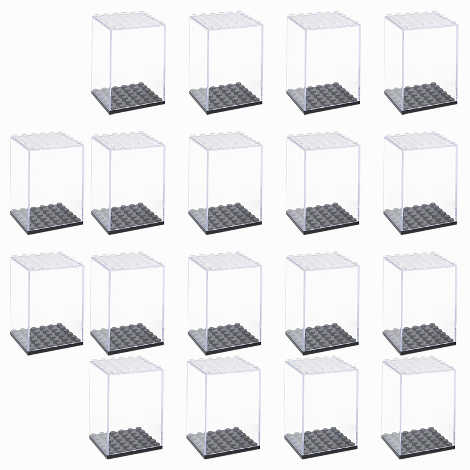 Lego Minifigure Holder - Kotak Pajangan Blok Bangunan Akrilik untuk