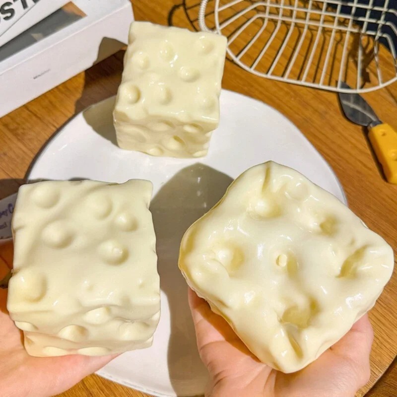 Fidget Cube Original - Taba Squishy Cheese Cube Bola Anti