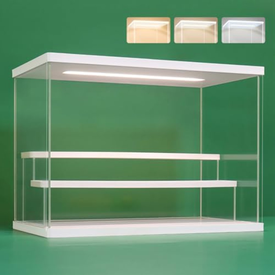 Display Case Acrylic - Kotak Display Akrilik Transparan dengan Lampu