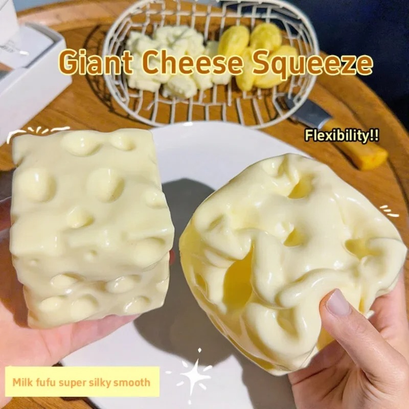 Taba Squishy Cheese Cube Bola  - Fidget Cube Original ulasan dan harga