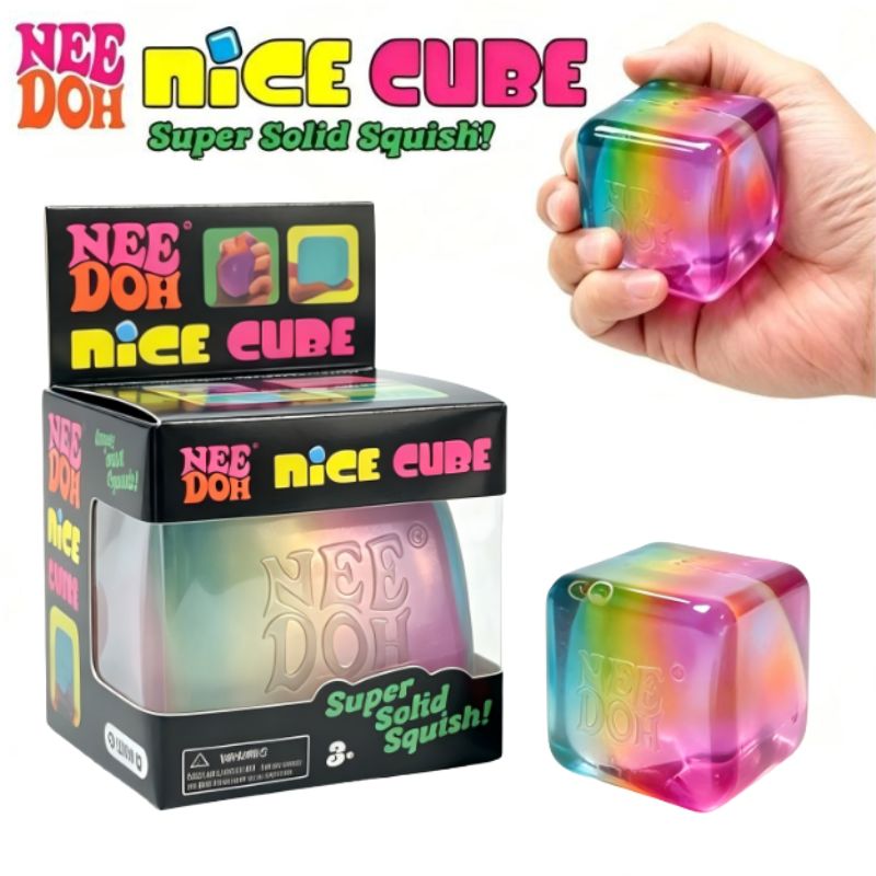 Schylling NeeDoh Rainbow Cube  - Fidget Cube Original ulasan dan harga
